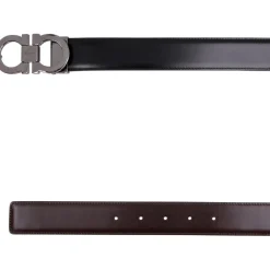 Ferragamo Gancini Reversible Leather Belt-Heren Riemen
