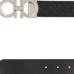 Ferragamo Gancini Reversible Leather Belt-Heren Riemen