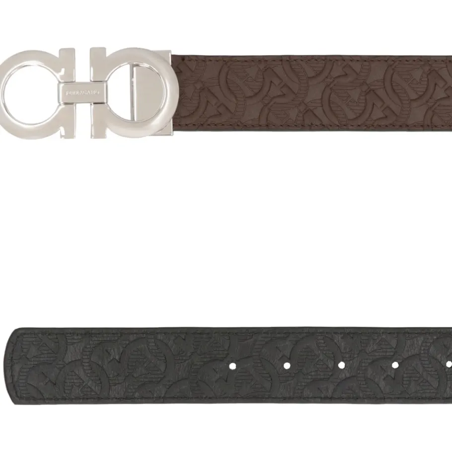 Ferragamo Gancini Reversible Leren Riem-Heren Riemen
