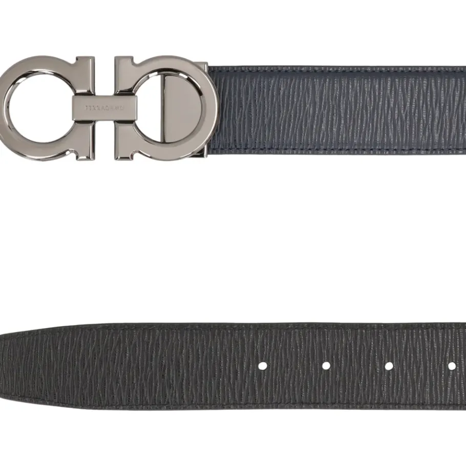 Ferragamo Gancini Reversible Leren Riem-Heren Riemen