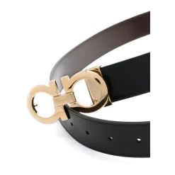Ferragamo Gancini-gesp Lederen Riem-Heren Riemen