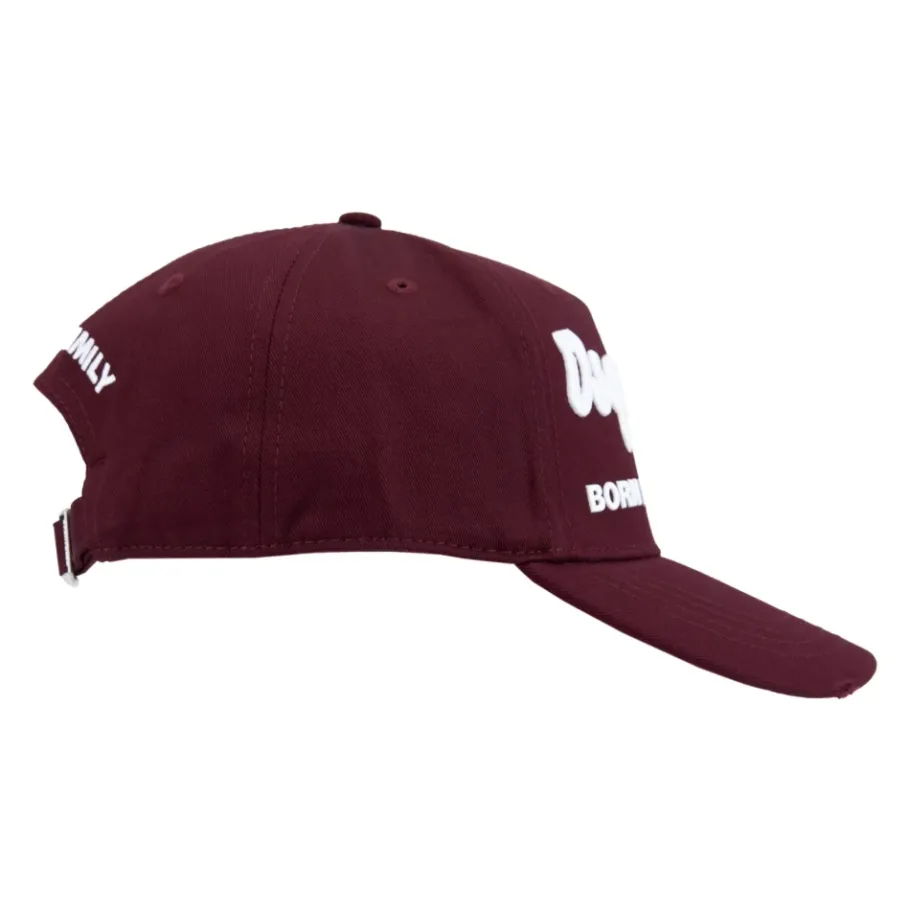 Dsquared2 Geborduurde baseballpet met gesp-Heren Petten