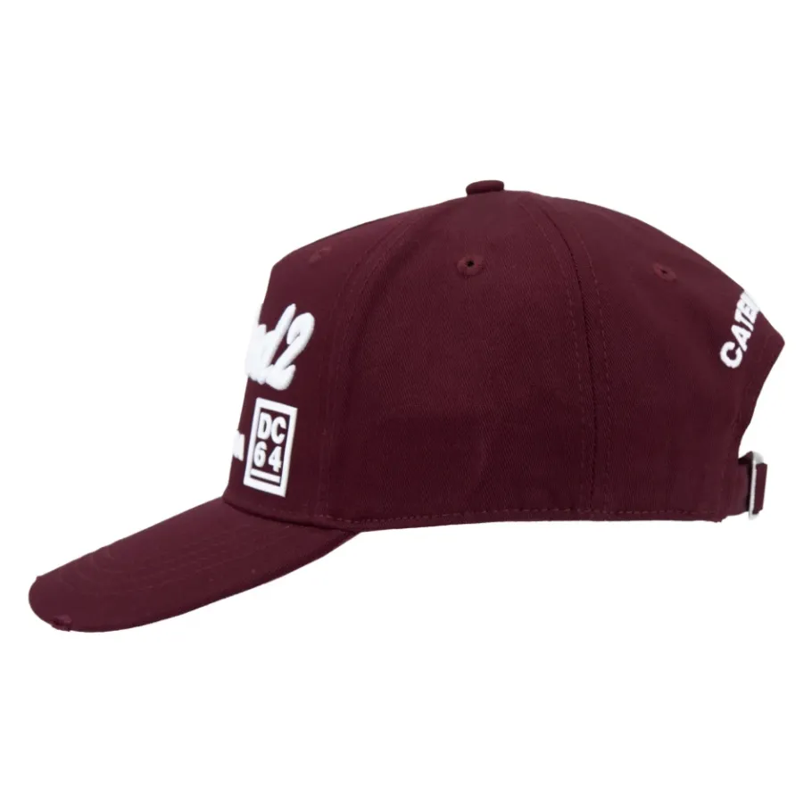 Dsquared2 Geborduurde baseballpet met gesp-Heren Petten