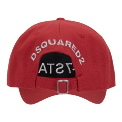 Dsquared2 Geborduurde baseballpet met gesp-Heren Petten