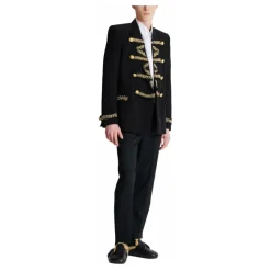 Balmain Geborduurde crêpe jas-Heren Kostuums