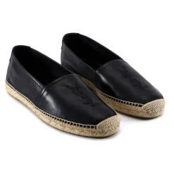 Saint Laurent Geborduurde leren espadrilles-Heren Espadrilles