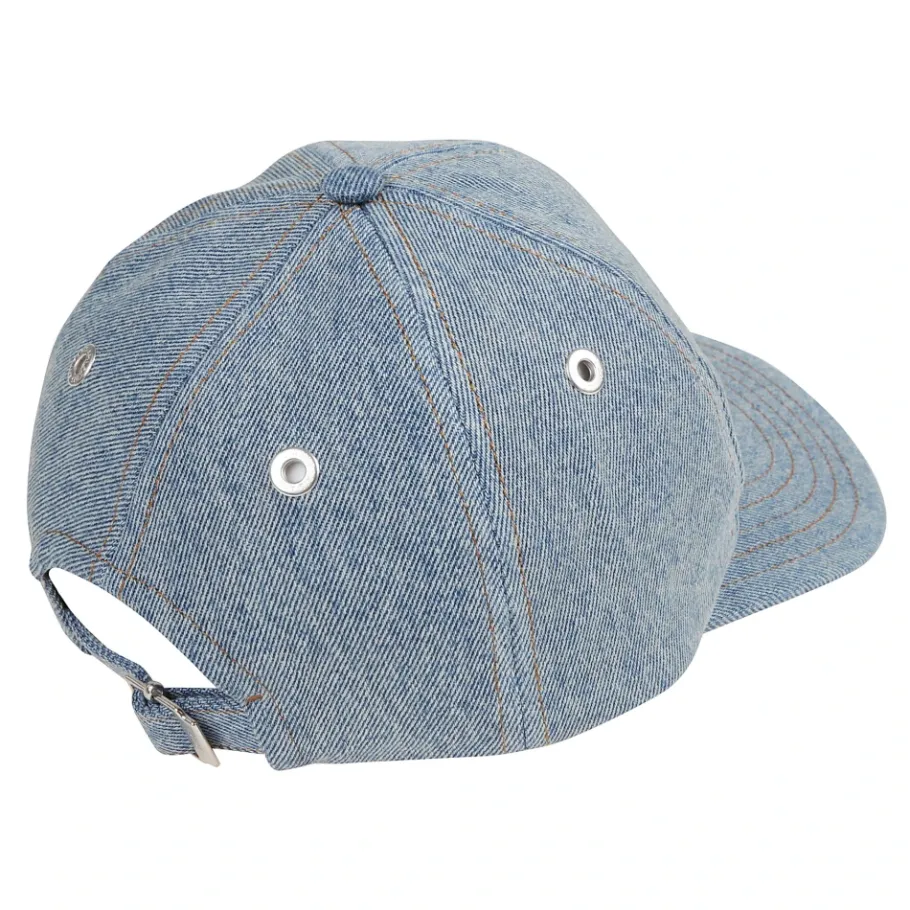 Ami Paris Geborduurde satijnen pet met verstelbare sluiting-Heren Petten