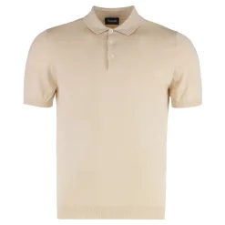Drumohr Gebreid katoenen poloshirt-Heren Truien & Vesten