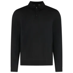 Hugo Gebreid wollen poloshirt-Heren Shirts