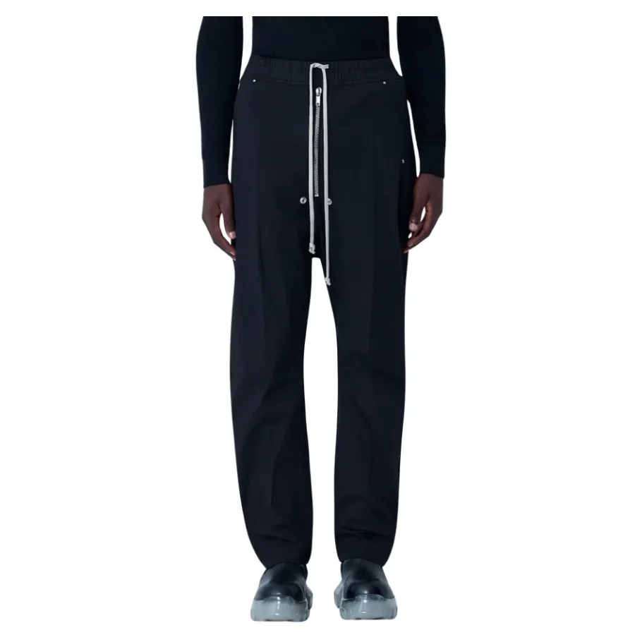 Rick Owens Gecoate Cargo Broek met Trekkoord Tailleband-Heren Broeken