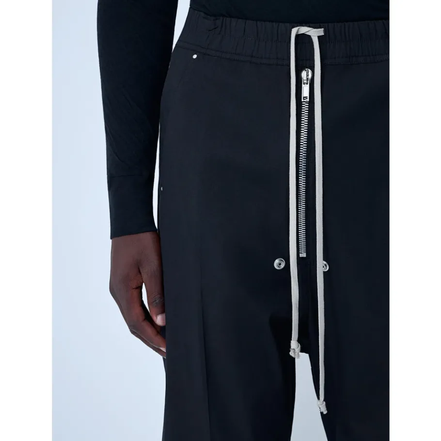 Rick Owens Gecoate Cargo Broek met Trekkoord Tailleband-Heren Broeken