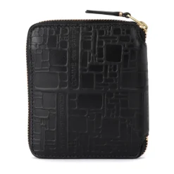 Comme des Garçons Gedrukte leren portemonnee met ritssluiting-Heren Portefeuilles