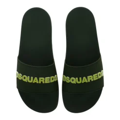 Dsquared2 Gedrukte ronde neus slippers-Heren Slippers