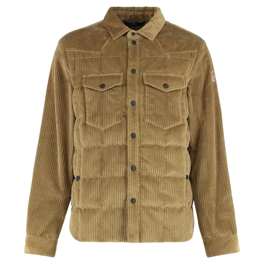 Moncler Gelt Corduroy Down Shirt Jacket-Heren Jassen
