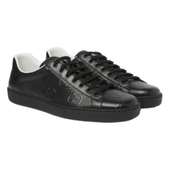Gucci Geëmbosseerde e Sneakers-Heren Sneakers