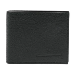 Tom Ford Geprinte Elongated T Line Klassieke Bifold Portemonnee van Hertenleer-Heren Portefeuilles
