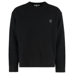 Maison Kitsuné Geribbelde wollen trui-Heren Truien & Vesten