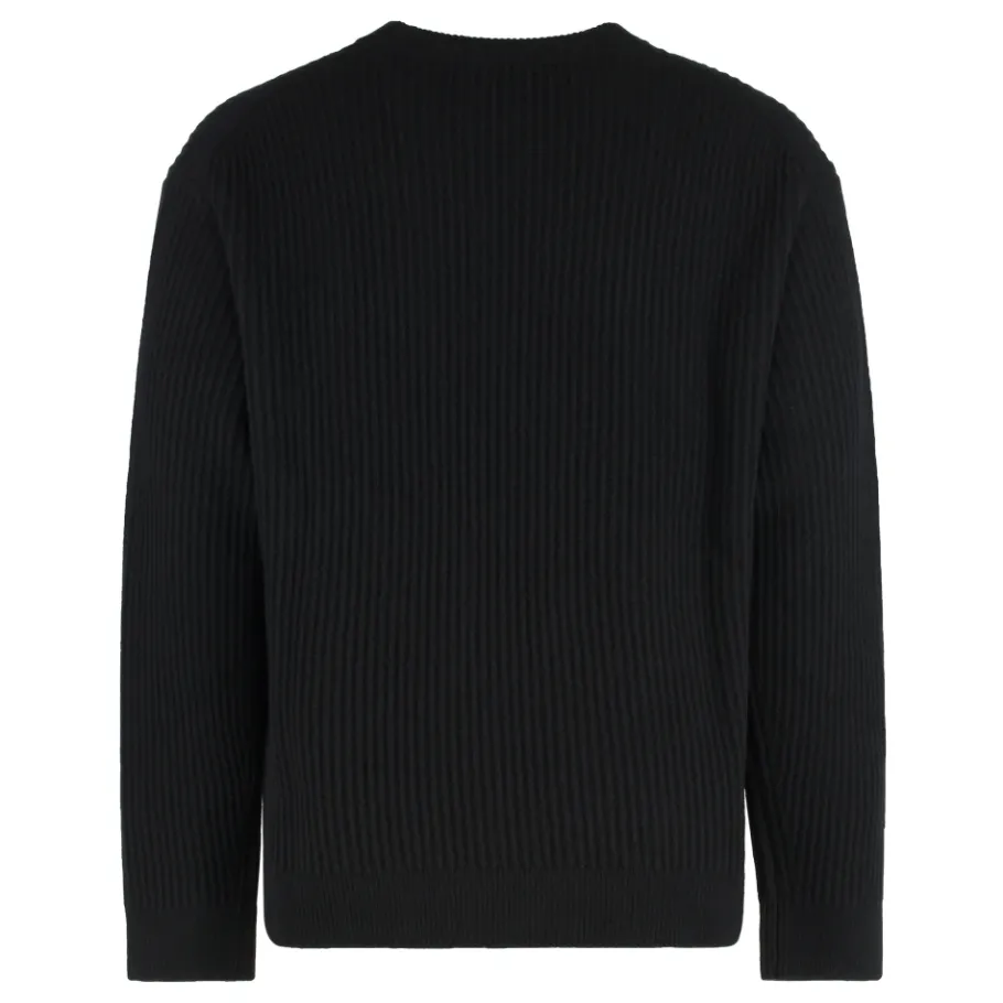 Maison Kitsuné Geribbelde wollen trui-Heren Truien & Vesten