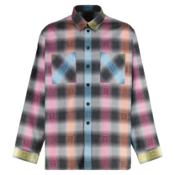 Givenchy Geruit katoenen overhemd-Heren Overhemden