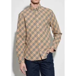 Burberry Geruit Overhemd-Heren Overhemden