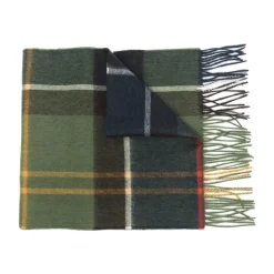 Barbour Geruit Patroon Wol-Kasjmier Sjaal-Heren Sjaals