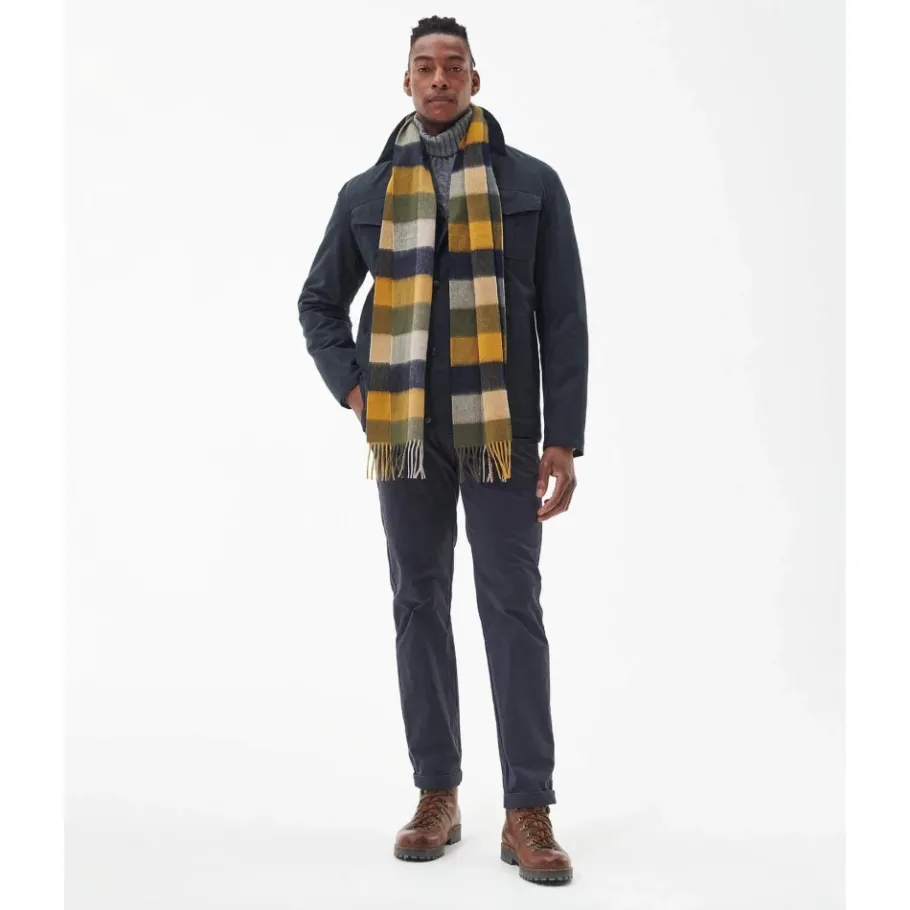 Barbour Geruit Wollen Sjaal-Heren Sjaals