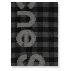 Acne Studios Geruit Wollen Sjaal met Franjes-Heren Sjaals