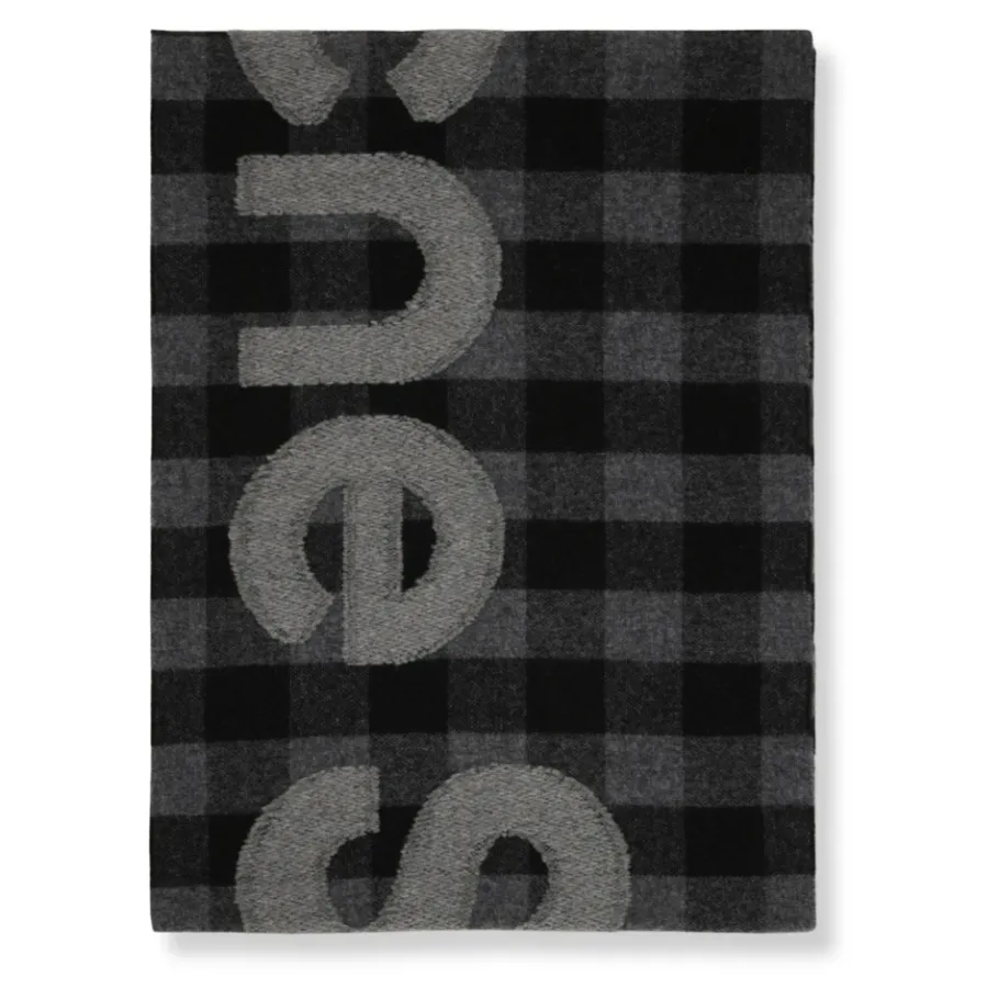 Acne Studios Geruit Wollen Sjaal met Franjes-Heren Sjaals