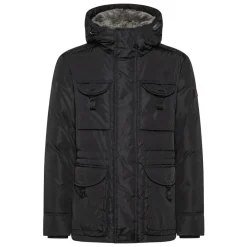 Peuterey Gestikte Zwarte Jas-Heren Jassen