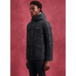 Peuterey Gestikte Zwarte Jas-Heren Jassen