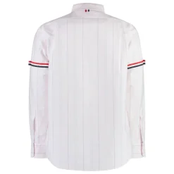 Thom Browne Gestreept katoenen overhemd-Heren Overhemden