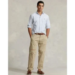 Polo Ralph Lauren Gestreept Oxford Custom Shirt-Heren Overhemden