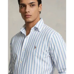 Polo Ralph Lauren Gestreept Oxford Custom Shirt-Heren Overhemden
