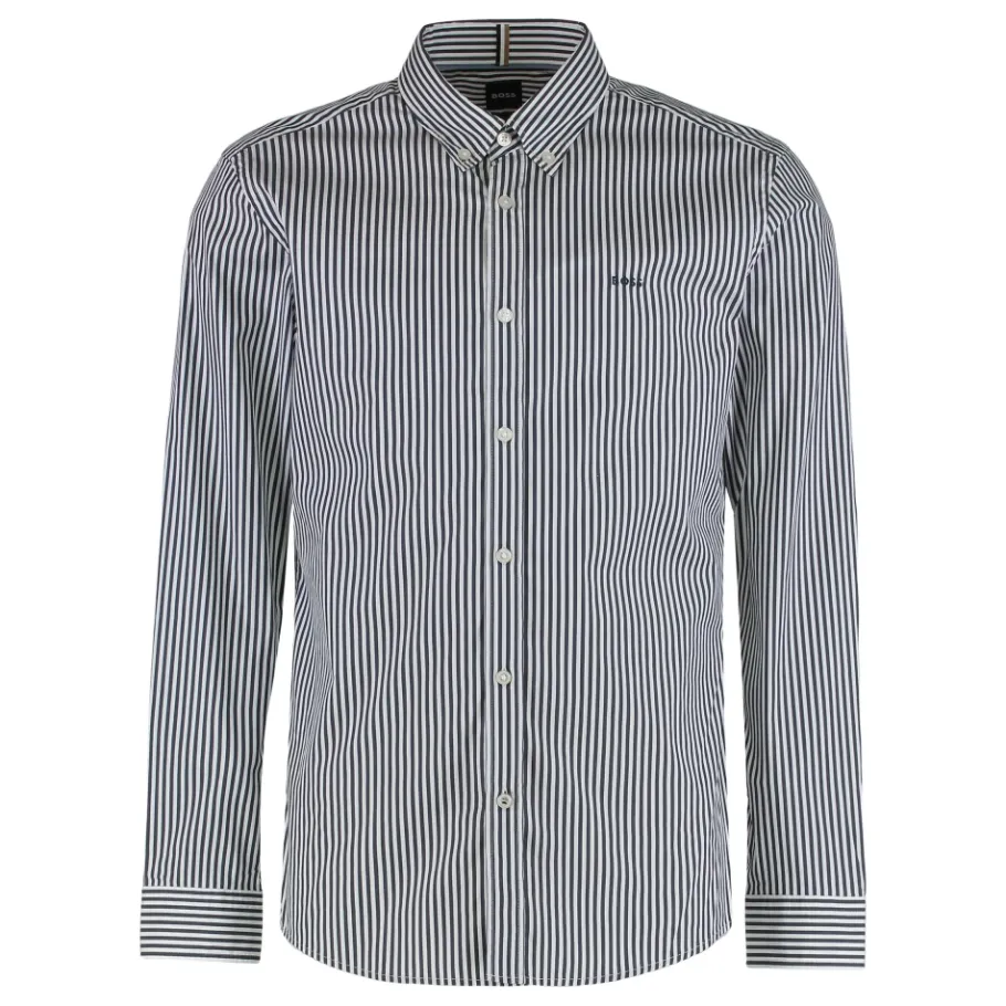 Hugo Gestreept Shirt met Lange Mouwen-Heren Overhemden
