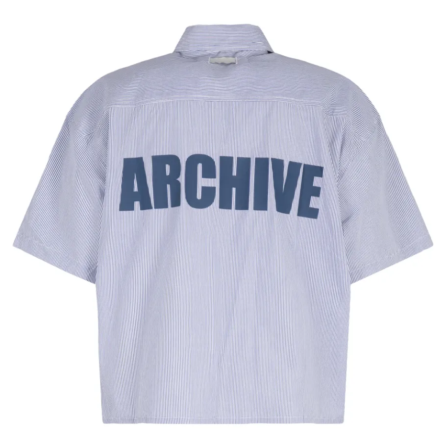 B1ARCHIVE Gestreept Zakshirt-Heren Overhemden