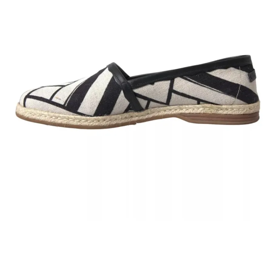 Dolce & Gabbana Gestreepte Canvas Espadrilles-Heren Espadrilles