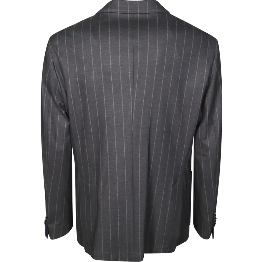 Manuel Ritz Gestreepte Jersey Jurk-Heren Kostuums