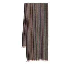 Paul Smith Gestreepte Merinowol Fringed Sjaal-Heren Sjaals