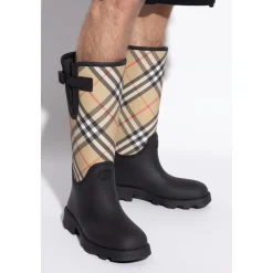 Burberry Gestreepte regenlaarzen-Heren Laarzen