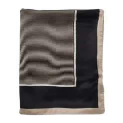 Saint Laurent Gestreepte Zijden Sjaal Elegant Accessoire-Heren Sjaals