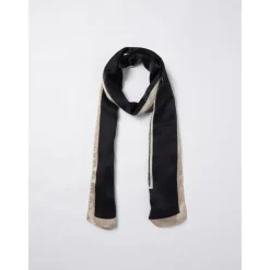 Saint Laurent Gestreepte Zijden Sjaal Elegant Accessoire-Heren Sjaals