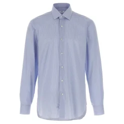 Barba Gestreken Poplin Overhemd-Heren Overhemden
