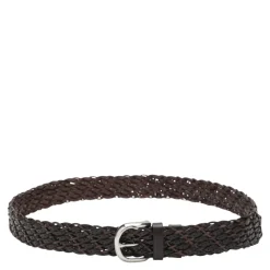 Brunello Cucinelli Gevlochten kalfsleren riem-Heren Riemen