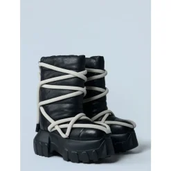 Rick Owens Gewatteerde leren tractorlaarzen-Heren Snowboots|Laarzen