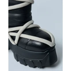 Rick Owens Gewatteerde leren tractorlaarzen-Heren Snowboots|Laarzen