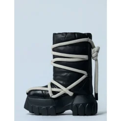 Rick Owens Gewatteerde leren tractorlaarzen-Heren Snowboots|Laarzen