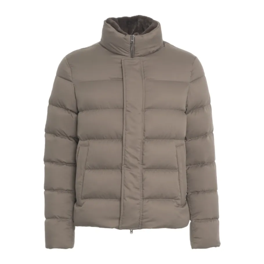 Herno Gewatteerde Pufferjas Grigio AW25-Heren Jassen