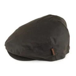 Barbour Gewaxte Katoenen Flat Cap met Tartan Oorflappen-Heren Hoeden