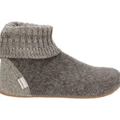 Giesswein Gezellige Gesloten Pantoffels in Taupe-Heren Pantoffels