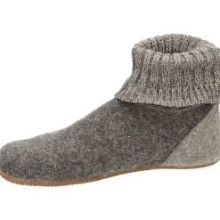 Giesswein Gezellige Gesloten Pantoffels in Taupe-Heren Pantoffels